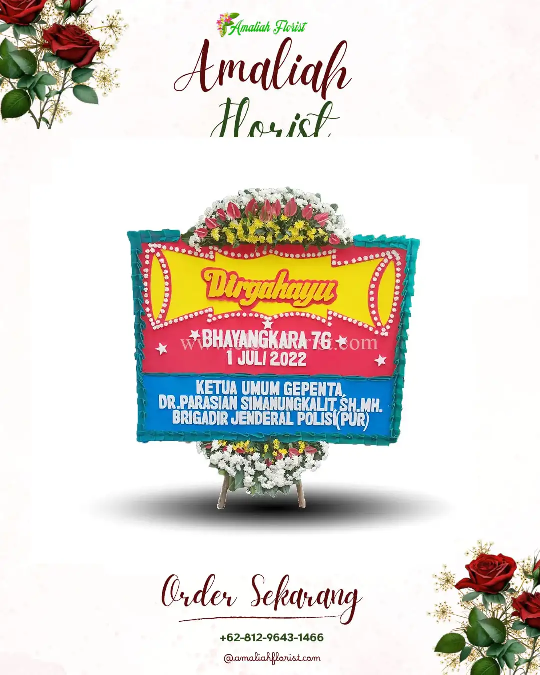 Papan Bunga HUT Ulang Tahun Simpang Hilir